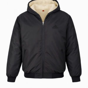 کاپشن مردانه مشکی داخل تمام خز مدل adidas-مشکی