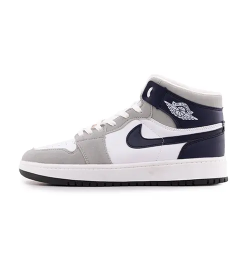 کفش مردانه روزمره چرم مصنوعی سفید طوسی Nike