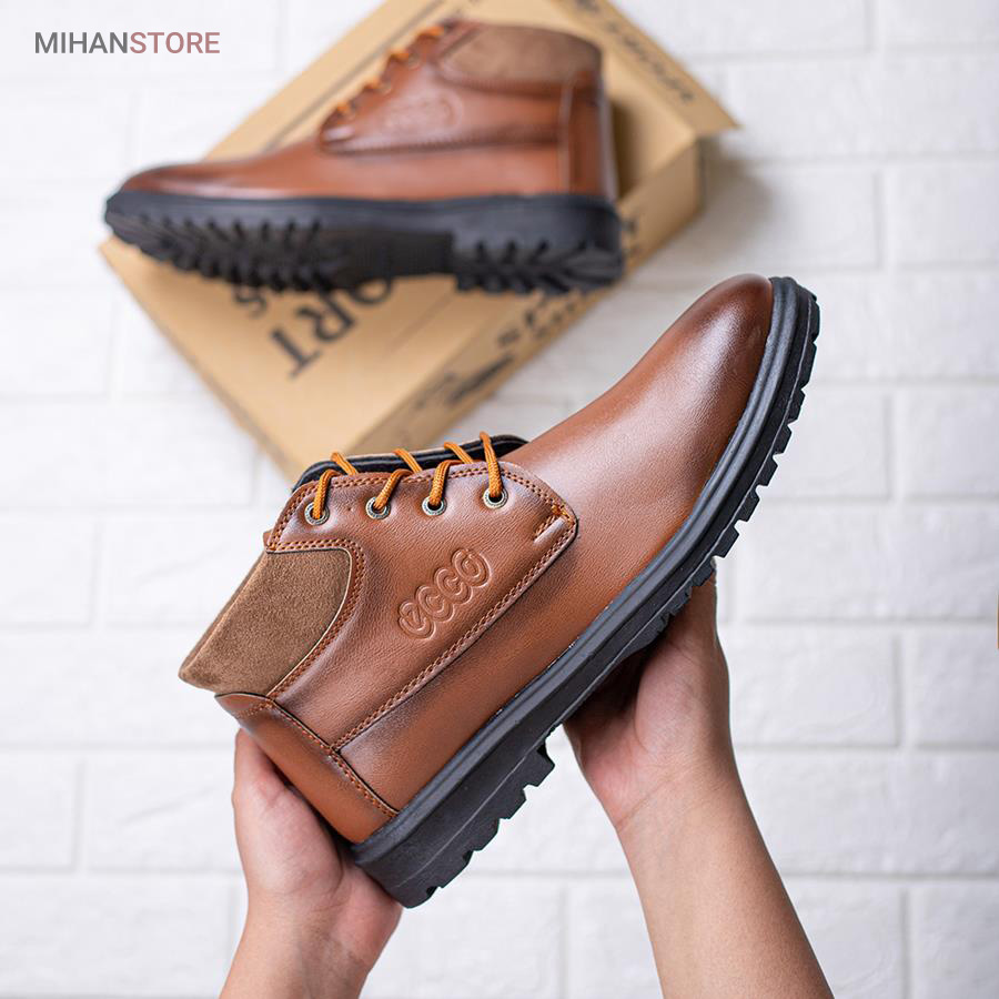 کفش نیم بوت مردانه Ecco مدل Brown