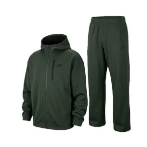 ست سویشرت و شلوار مردانه نرمال ساده اسپان سبز ارتشی Nike
