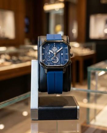 ساعت HUBLOT طرح سه موتوره (سورمه ای)
