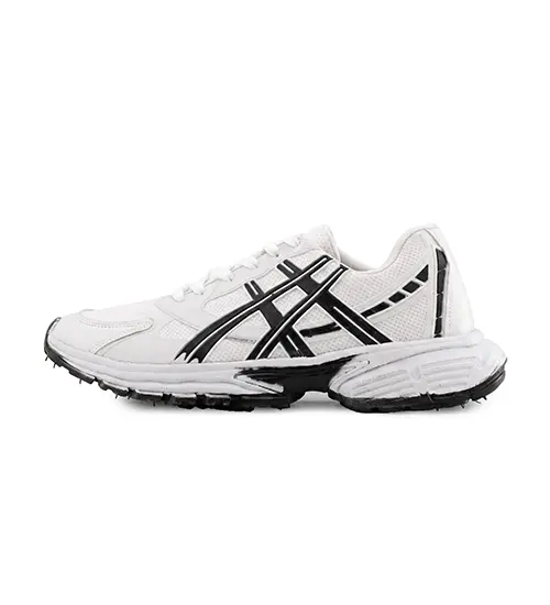 کفش مردانه اسپرت چرم مصنوعی سفید مشکی Asics