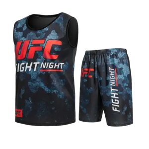 ست رکابی و شلوارک مردانه Ufc یقه گرد