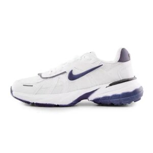 کفش مردانه اسپرت چرم مصنوعی سفید آبی Nike v2k