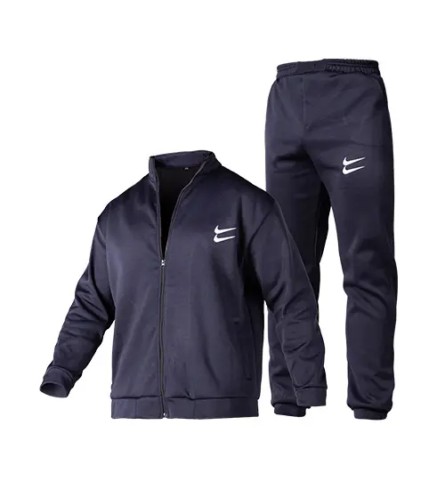 ست سویشرت و شلوار مردانه نرمال ساده اسپان سرمه ای Nike