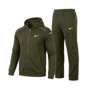ست سویشرت و شلوار مردانه نرمال طرح دار اسپان سبز Nike