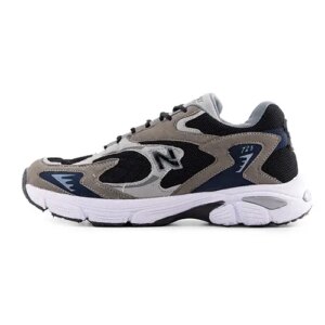 کفش مردانه اسپرت چرم مصنوعی سرمه ای سفید New Balance