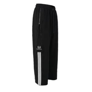 شلوار مردانه بگ ساده دو نخ پنبه مشکی Balenciaga