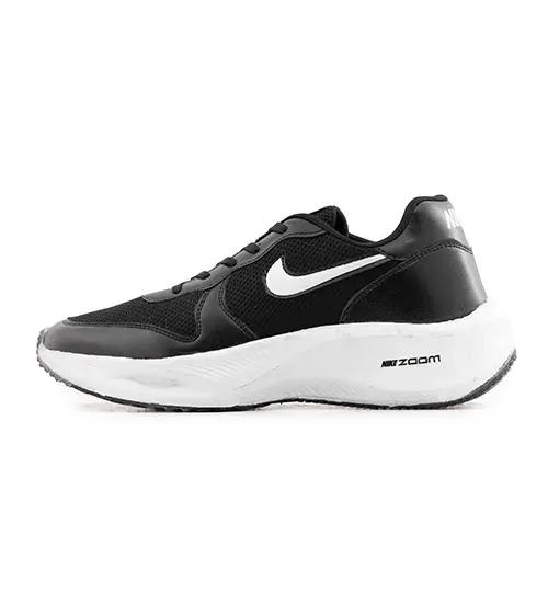 کفش مردانه اسپرت چرم مصنوعی مشکی سفید Nike
