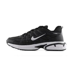 کفش مردانه اسپرت چرم مصنوعی مشکی سفید Nike