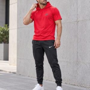 ست تیشرت شلوار Nike مدل OLES (قرمز)
