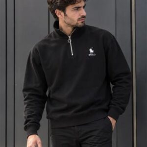 سویشرت مردانه نیم زیپ مدل POLO