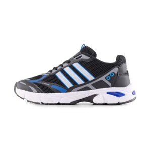 کفش مردانه اسپرت چرم مصنوعی مشکی آبی Adidas
