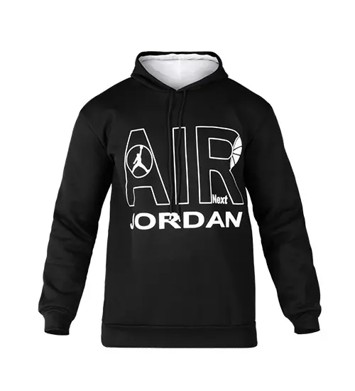 هودی مردانه نرمال طرح دار اسپان مشکی Jordan