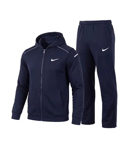 ست سویشرت و شلوار مردانه نرمال طرح دار اسپان سرمه ای Nike