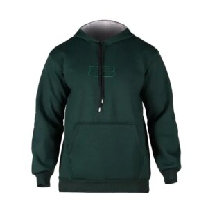 هودی مردانه نرمال طرح دار اسپان سبز یشمی Balenciaga