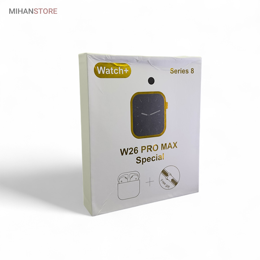 ساعت هوشمند و هندزفری بلوتوث W26 Pro Max