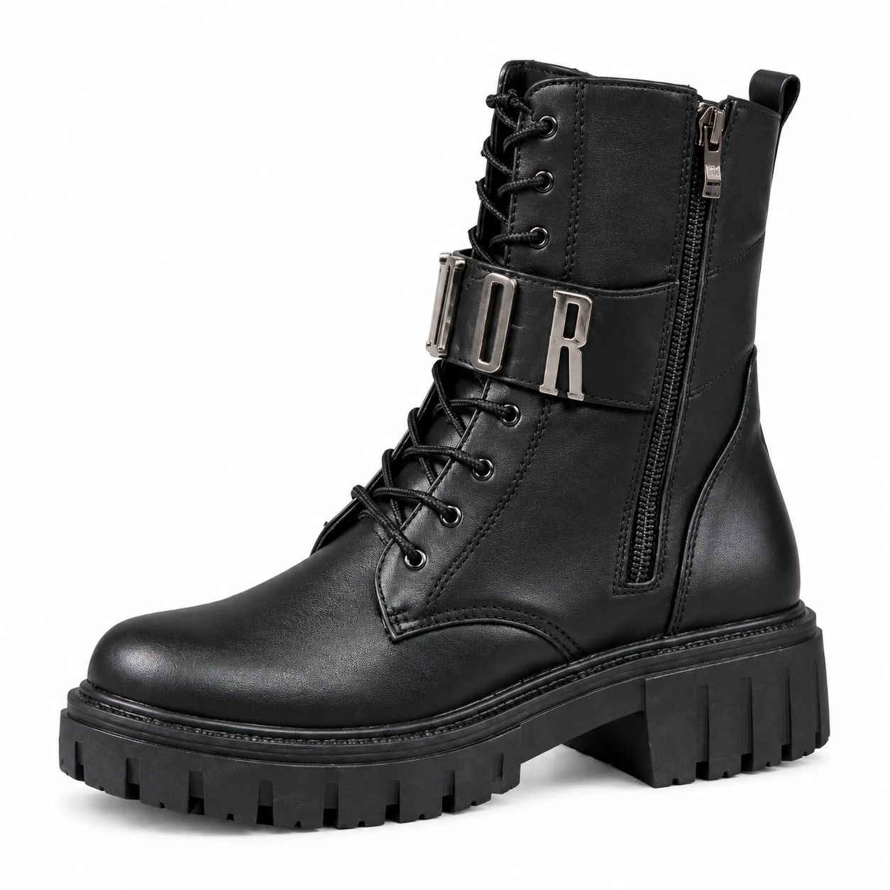 نیم بوت زنانه بندی زیپی مدل DIOR - تصویر 2