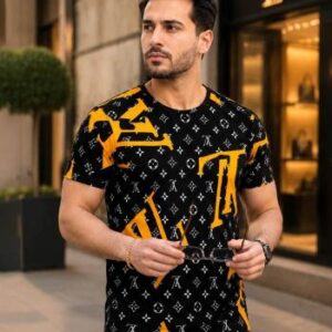 تیشرت مردانه طرح LV (نارنجی)