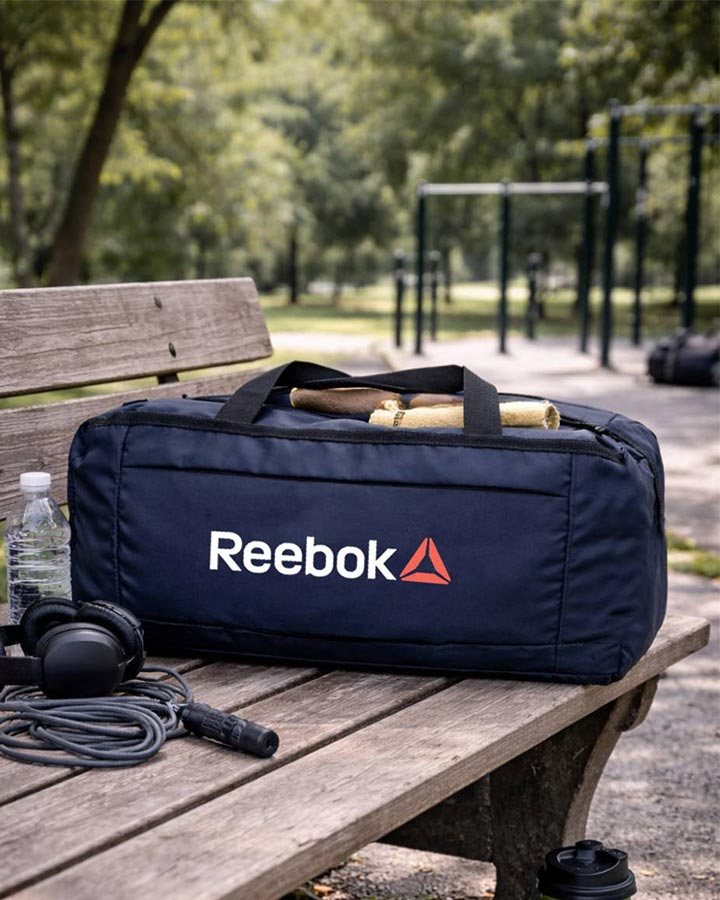 ساک ورزشی مدل reebok (سورمه ای ) - تصویر 6