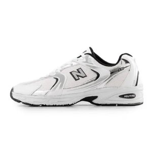 کفش مردانه اسپرت چرم مصنوعی سفید New Balance